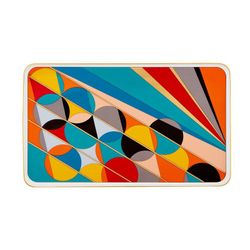 Bandeja L de porcelana en multicolor, 41,9 x 25,2 x 1,9 cm | Futurismo