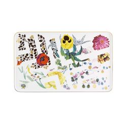 Bandeja L de porcelana en multicolor, 41,9 x 25,2 x 1,9 cm | Primavera