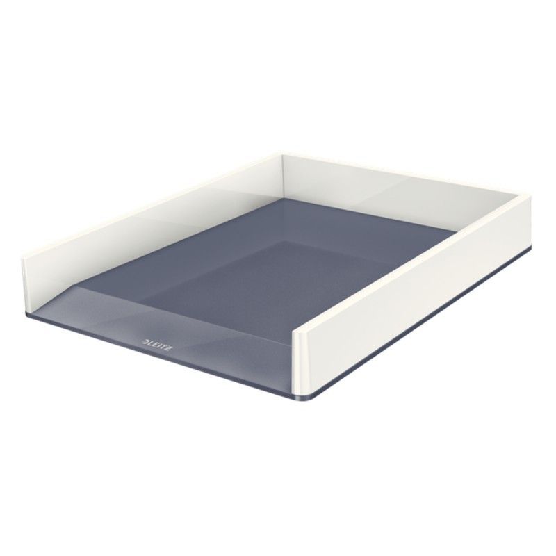 Bandeja Leitz WOW DUAL, blanco/gris