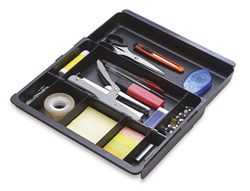 Bandeja organizadora exacompta drawinsert de cajones color negro 298x246x36 mm