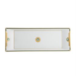 Bandeja S de porcelana en multicolor, 32,4 x 11,9 x 2 cm | Emerald