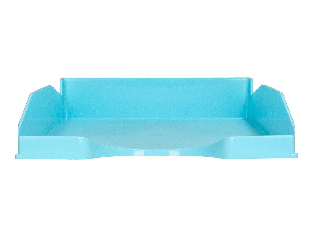 Bandeja sobremesa plastico q-connect celeste opaco 240x70x340mm