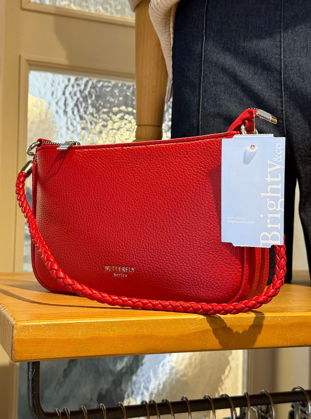 Bandolera Buterfly roja