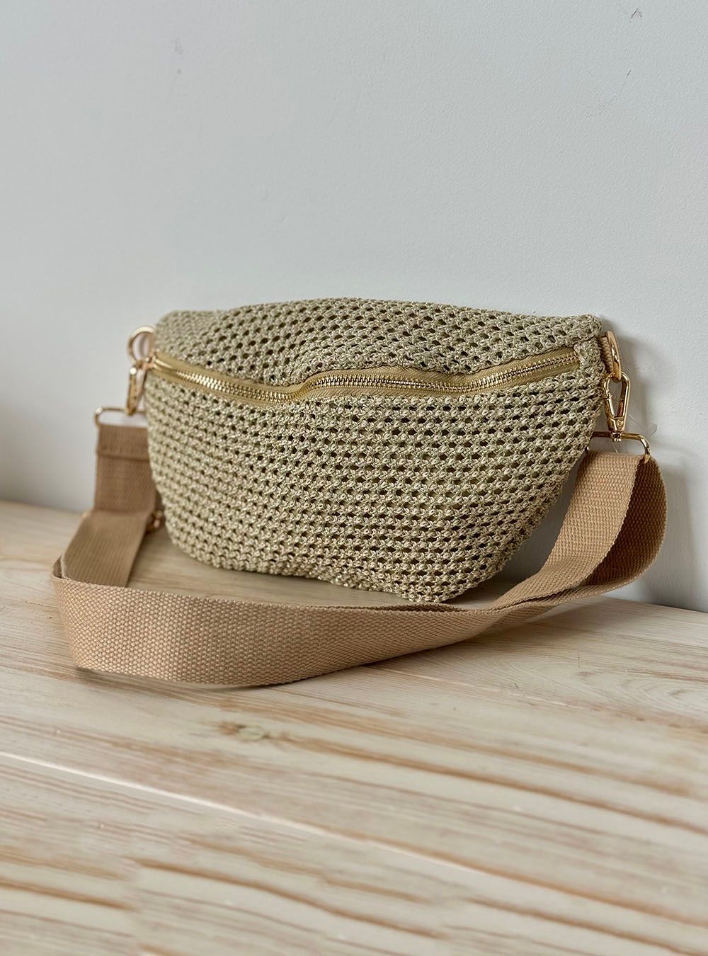 Bandolera lurex dorada