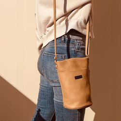 Bandolera mini CUIROTS Seta de piel