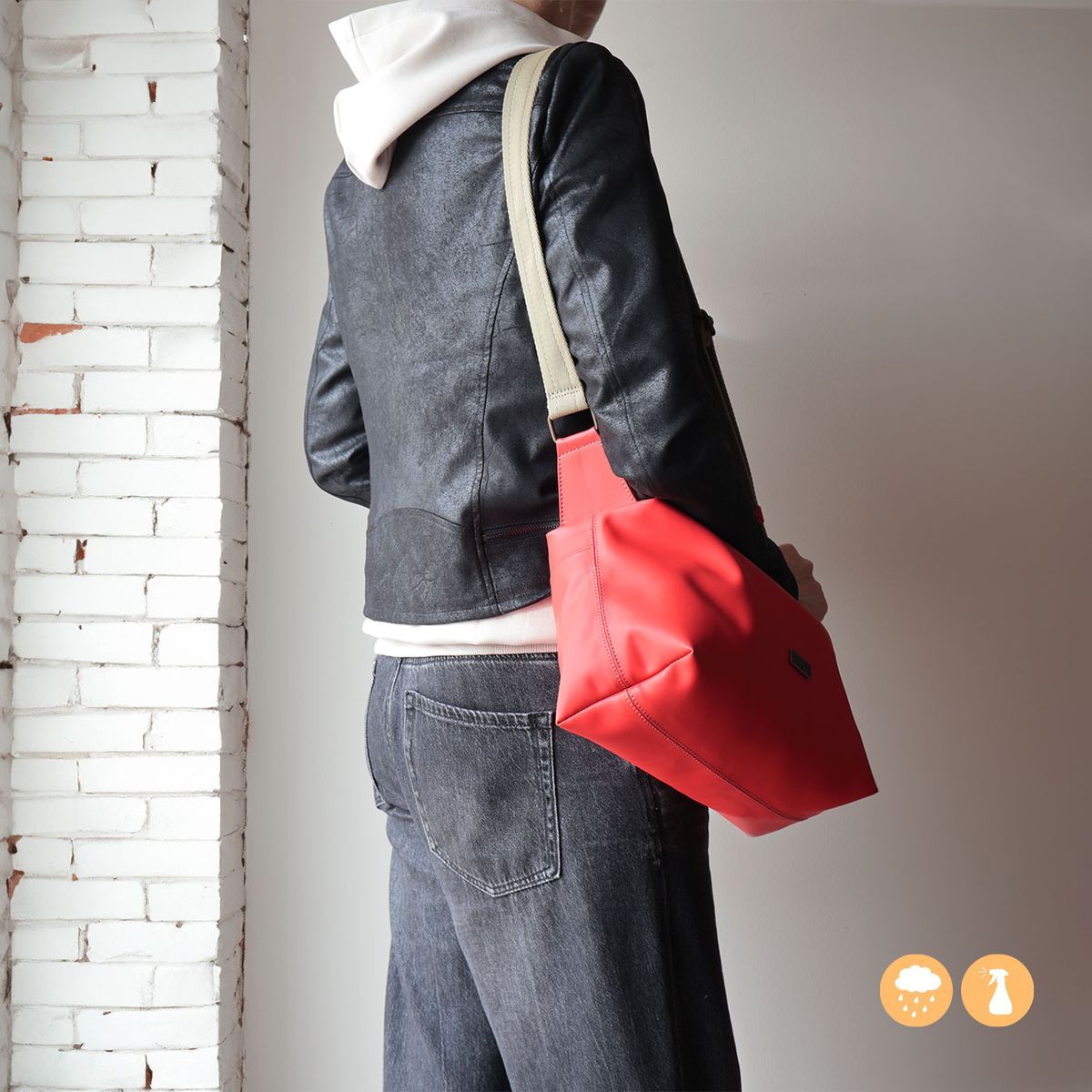 Bandolera rectangular CUIROTS Bio de silicona