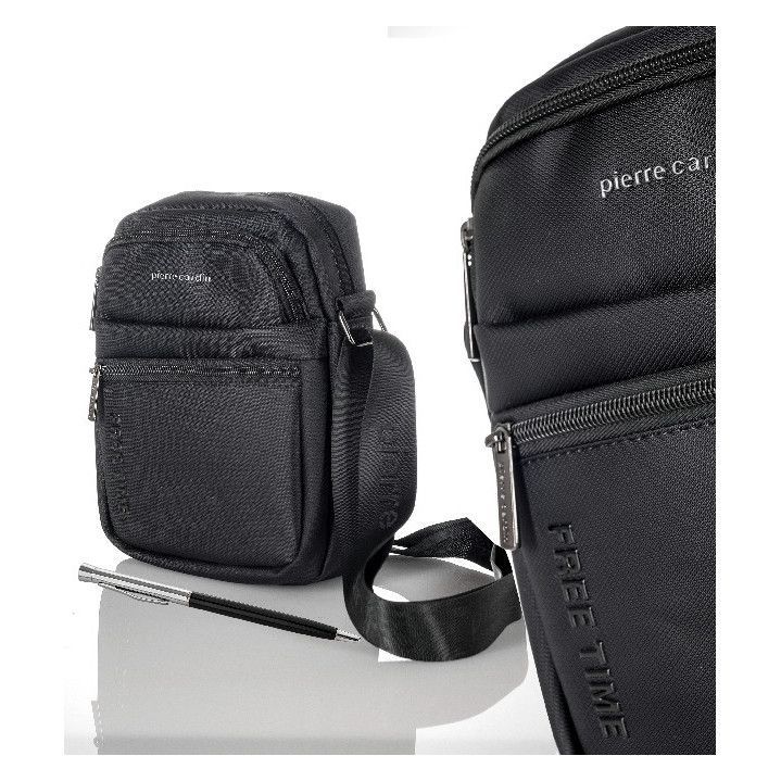 Bandolero Tela Pierre Cardin PCX0331/5 Negro + Bolígrafo