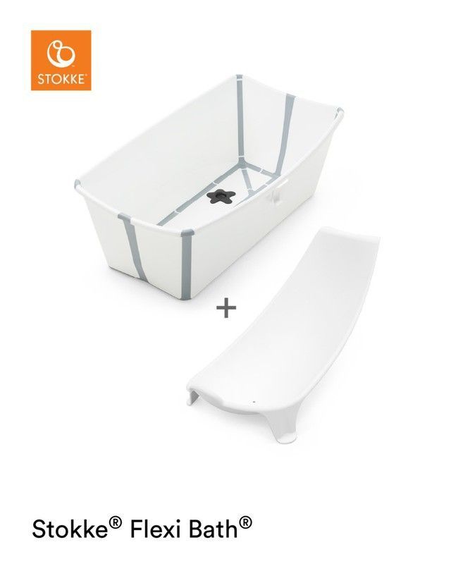 Bañera Flexi Bath Blanco + Soporte recién nacido de Stokke