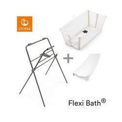 Bañera Flexi Bath de Stokke + soporte de recién nacido + patas de Stokke