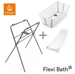 Bañera Flexi Bath de Stokke white + soporte Flexi bath