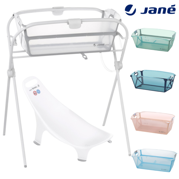 Bañera Oasis de Jané con Patas y soporte para recién nacido