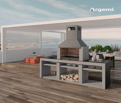 Barbacoa de obra y piedra