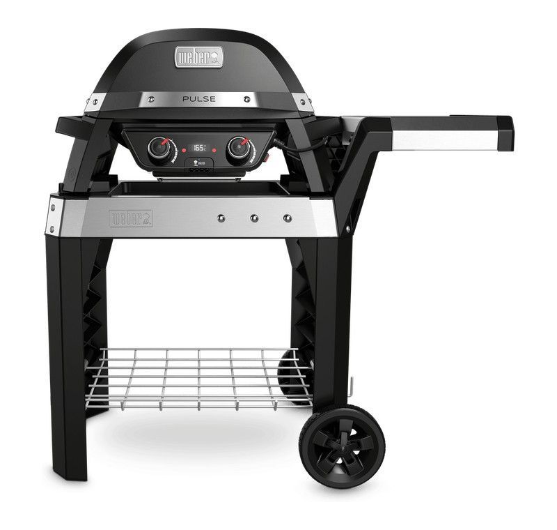 Barbacoa Weber electrica pulse 2000 con carro 49x39 negra