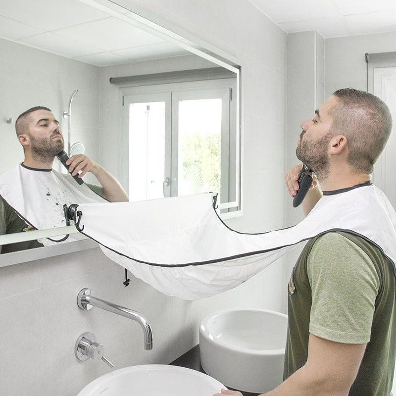 Barbero recogebarba con ventosas INNOVAGOODS Babero Recogebarbas C/Ventosa