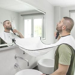 Barbero recogebarba con ventosas INNOVAGOODS Babero Recogebarbas C/Ventosa