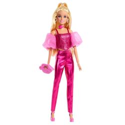 BARBIE DELUXE METALLIC CON CORSET ROSA