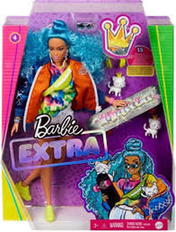 Barbie Extra Pelo Azul Rizado
