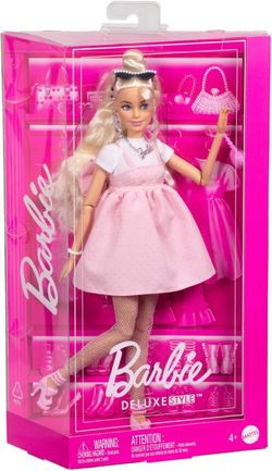 Barbie Muñeca Deluxe con Vestido Lazo