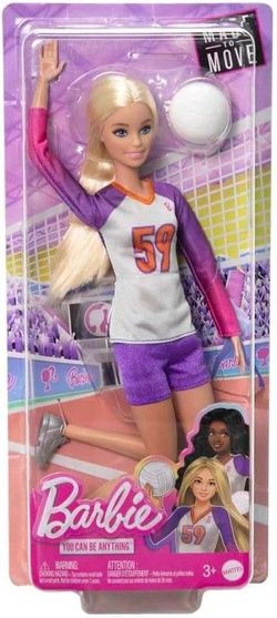 Barbie Muñeca Jugadora Voleibol Made to Move