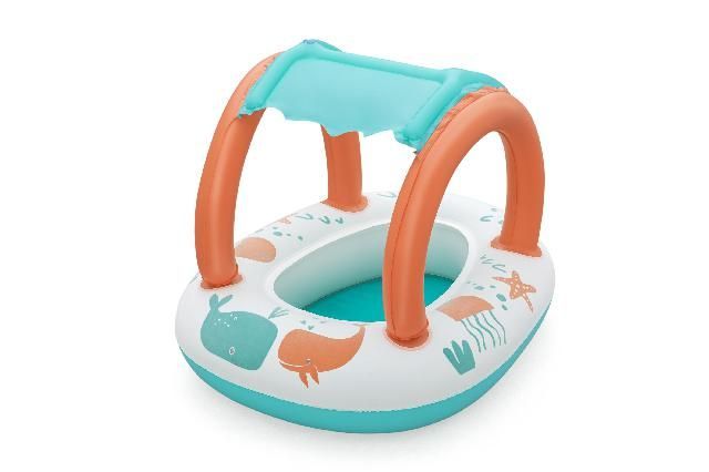 BARCO BEBE CON TECHO, FELPA 33x84x67 CM