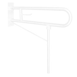 Barra abatible INOX 80 cm apoyo suelo blanco