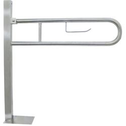 Barra abatible INOX satinado anclaje a suelo.