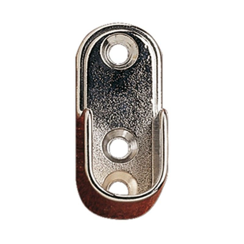 Barra armario ovalada EHL y accesorios Soporte Oval 25X15 Latonado
