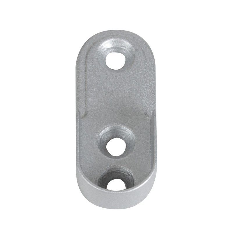 Barra armario ovalada MICEL y accesorios Soporte Lateral Oval.Ado. Alum.30X15 Mm.