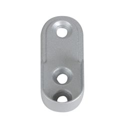 Barra armario ovalada MICEL y accesorios Soporte Lateral Oval.Ado. Alum.30X15 Mm.