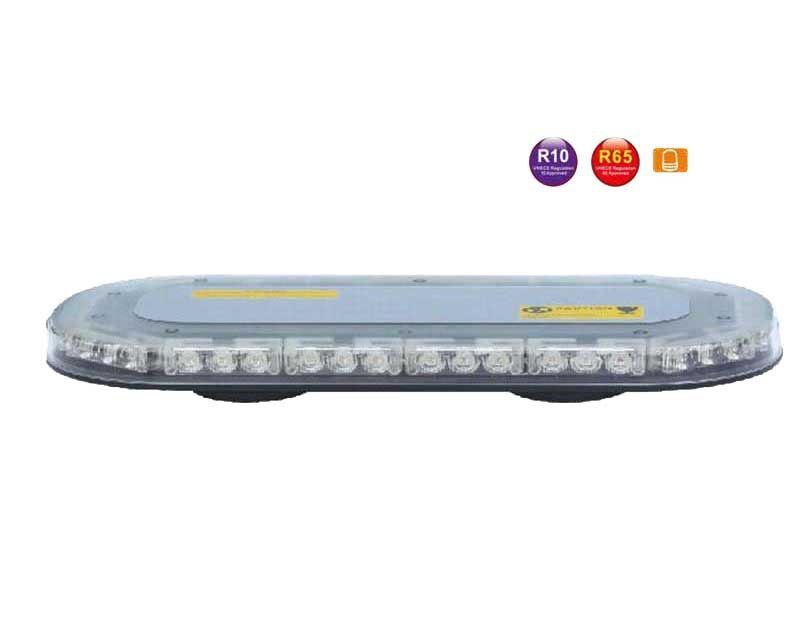 Barra de advertencia LED ámbar 365x173x5 r65 47-1005