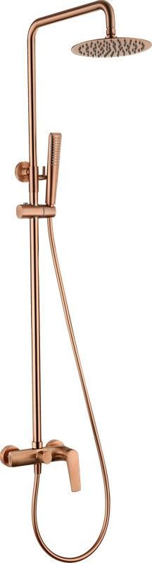 Barra de ducha monomando Delos Oro rosa cepillado BDD055/ORC Imex