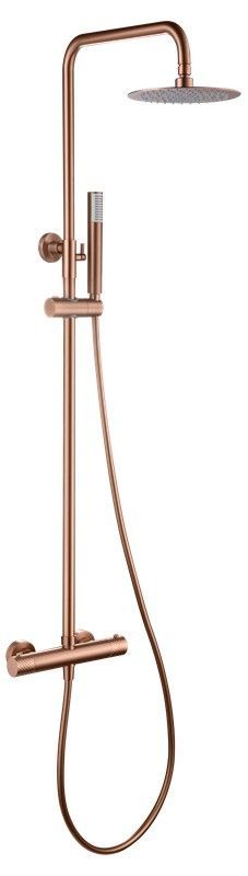 Barra de ducha termostática Génova Oro rosa cepillado BTG053/ORC Imex