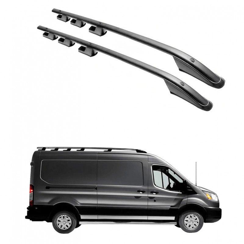 Barras SPORT Black Aluminio mod:S2 Ford Transit L4/H2,H3 2014>