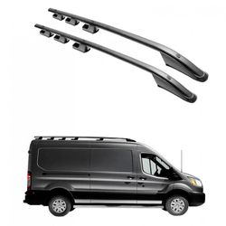 Barras SPORT Black Aluminio mod:S2 Ford Transit L4/H2,H3 2014>