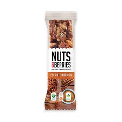 Barrita nueces canela nuts&berries 30g bio ecológico