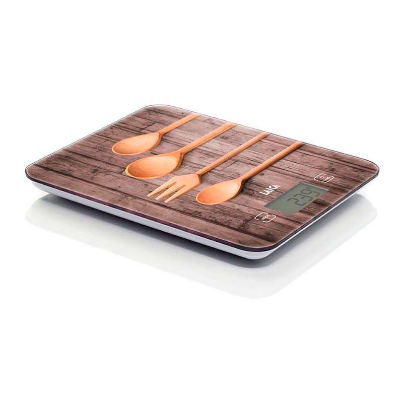 Bascula electronica ks5010 modelo madera cucharas 10kg laica