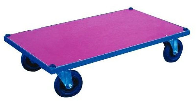 Base con ruedas 1.210 x 810. Ruedas de goma maciza 7053