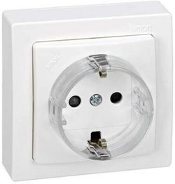 Base de enchufe de superficie Simon 73432-50 de superficie 16A 250V Blanco