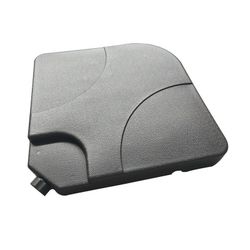 Base de sombrilla rellenable, 50 x 50 x 6 cm, de resina en negro | Colección Summer