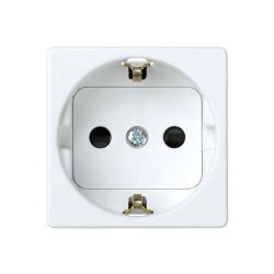 Base Enchufe 2P+T Schuko Serie 27 Blanco