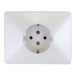 Base Enchufe 2P+Tt Schuko 25A 380 V~ Blanco