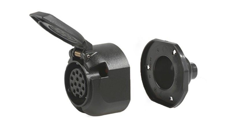 Base enchufe de 13 polos 12V con desconexión luz niebla