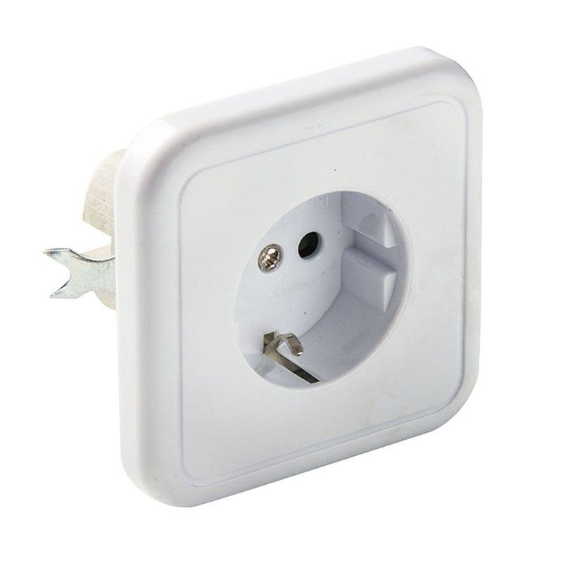 Base enchufe empotrable DUOLEC Base Empotrar Porcelana 16A-250V Duole