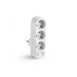 Base Enchufe Triple Tt Bla C/Int Famatel