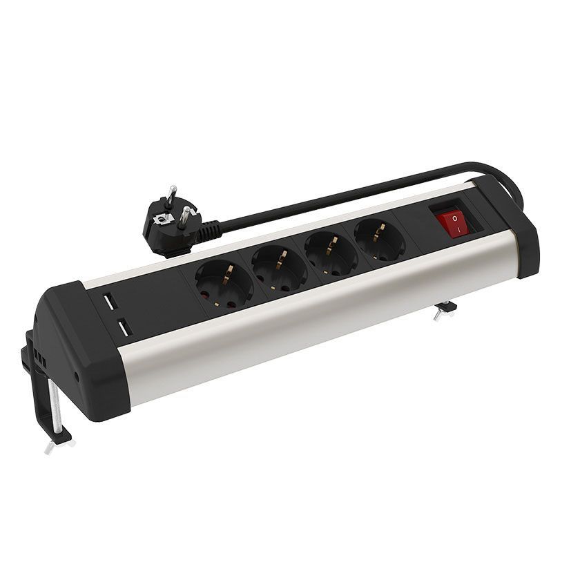 Base Multiple Aluminio 2 Usb A