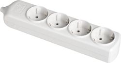 Base múltiple de 4 tomas 2P+T, 16A 250V~.