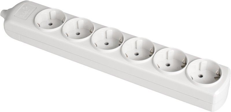 Base múltiple de 6 tomas 2P+T, 16A 250V~.