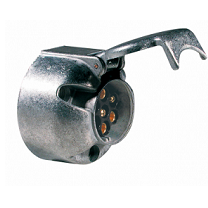 Base Remolque  7 Polos 12V/N en Aluminio ISO 1724 con Contactos de Tornillo KM1230