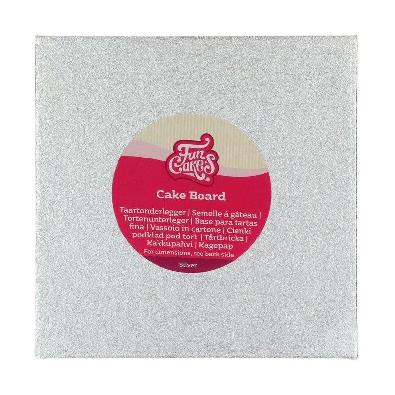 Base tarta cuadrada 20 x 20 cms funcakes