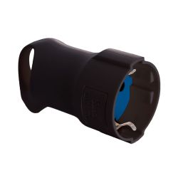 Base Tipo F 4,8 Mm 16 A 250 V T/Tl Con Anilla Para Fácil Extracción, Negra